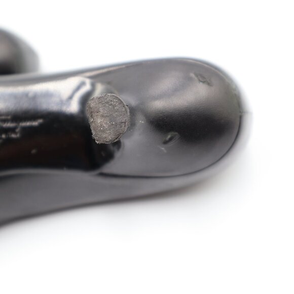 Salvatore Ferragamo Black Leather Kitten Heel Pumps Womens Size 6.5 Pointed Toe - Picture 15 of 16